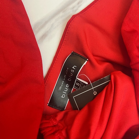 Blue Blush Red Bodysuit - Picture 6 of 6